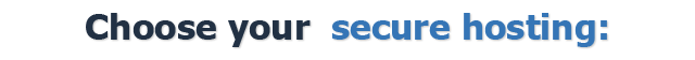 Odaberite vašu uslugu sigurnosg hostinga